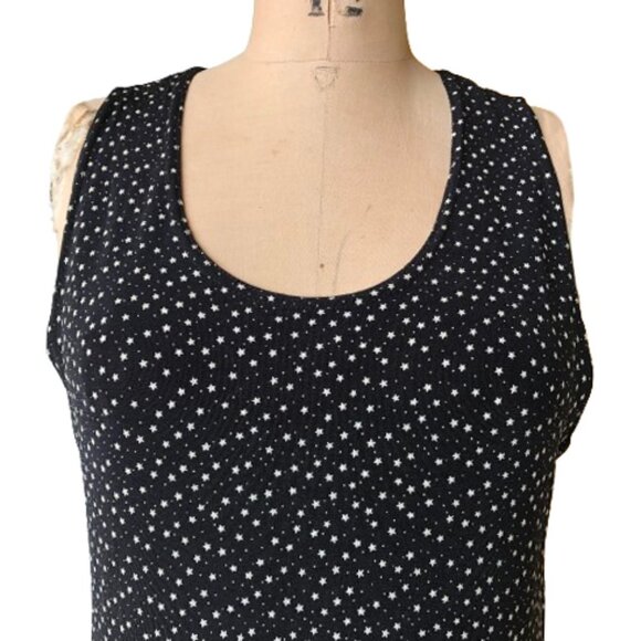 90s vintage maxi tank dress with stars print - Picture 6 of 15